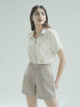 リネンショート / W1013 LINEN SHORT_BEIGE