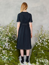 ツーボタンカラースティッチドレス / Two Button Collar Stitch Dress
