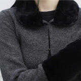 Doven mink hook cardigan