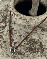 Heart Ethnic Suede Necklace