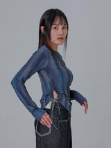Marble Shirring T-shirts (GR)