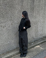 ジッパーカーゴワイドパンツ