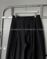CRファインフェイクデニムワイドスラックス