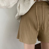 リブドドローストリングショーツ / Ribbed Drawstring Shorts