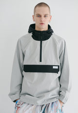 コージーフーデッドアノラックジャケット/BSR2223FWJK084 COZY HOODED ANORAK JACKET GRAY