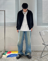 ブラッシュワイドデニムパンツ / Brush wide denim pants