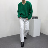 ツイストダメージニット/SK Twisted DAMAGE Knitwear (4 colors)