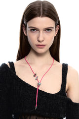 NO.482 [SILVER] STAR CODE LOCK NECKLACE