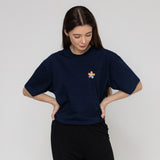 タイフラワースマイル半袖Tシャツ / [UNISEX] Tie Flower Smile Short Sleeve T-shirt