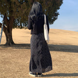 ディアスプリングフラワーバンディングロングスカート / Dear Spring Flower Banding Long Skirt (3 colors)