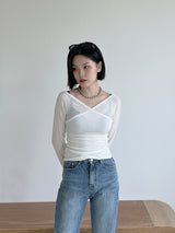 ボレロリバーシブルTシャツ/Bolero Reversible T-shirt (3color)