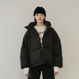 CASUAL PADDED JACKET (BLACK) (6645975646326)
