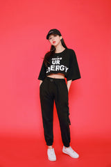 エナジーショートスリーブクロップTシャツ/TOP(7806) Energy Short Sleeve Crop Tee