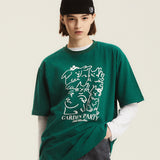 ガーデンパーティー図面Tシャツ/ Garden Party Drawing T-shirt - 5COLOR
