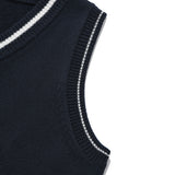 ミドルチェリーⅤネックニットベスト／MIDDLE CHERRY V-NECK KNIT VEST [NAVY]