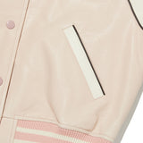 ドゥードゥルチェリースタジアムクロップジャンパー／DOODLE CHERRY STADIUM CROP JUMPER [SALMON PINK]
