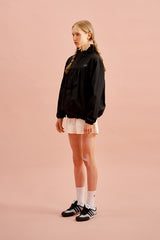チェリーフーディーウィンドウブレーカー／CHERRY HOODIE WINDBREAKER [BLACK]