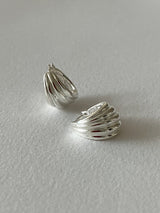 [92.5silver] shell earrings