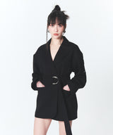オーバサイズベルテットブレザー/Oversized Belted Blazer