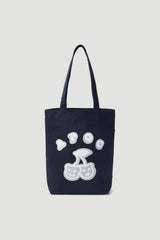 Cherry Bear Canvas Bag_Navy (6684778135670)