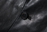 エッセンシャルブレザーレザージャケット/Essential Blazer Leather Jacket J23 Black