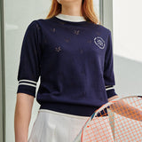 星パンチングニット/Star Punching Detail Knit