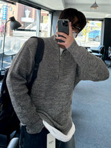 キャンディーデイリーハーフジップアップニット / [BEST]CANDY DAILY HALF ZIPUP KNIT(11COLOR)