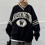 ウォッシングトーンVネックニットウェア/Washington V-neck Knitwear