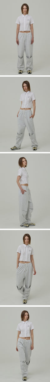 スリットパンツ / SLIT PANTS IN GREY