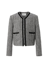 Tweed classic jacket - Gray (6682467762294)
