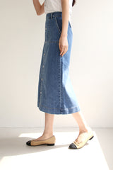 ローザデニムスカート / ROSA DENIM SK / H LINE SKIRT