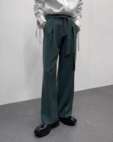 FLベルトサイドバンディングワイドスラックス/FL Belted Side Banding Wide Slacks (4 colors)