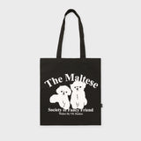マルチーズシルエットエコバッグ / Maltese silhouette ecobag