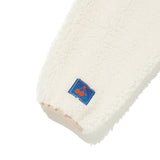 KIRSH X MISAKI KAWAI FLEECE MIX PATCH STADIUM JACKET [IVORY]