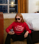 TCWクロップスウェットシャツ / TCW crop sweatshirt (4582491127926)