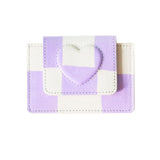 シェイプオブウォレット / 'shape of' wallet - purple check