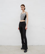 HOUNDSTOOTH CORSET SLEEVELESS (6562390376566)