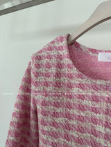 X Tweed bustier cardigan set