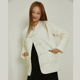 クラウドキルティングジャケット / Cloud quilting jacket (ivory)