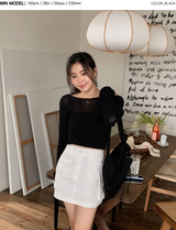 HP Cotton Loose Crop Knit (5color)