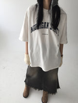 Denim maxi surgical long sk