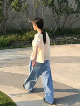 Ellie string denim pants