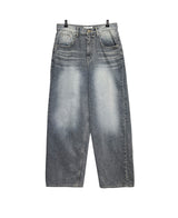 レッドドライデニムパンツ/Red dray denim
