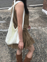 ヘミッシュスリーブレストトップ