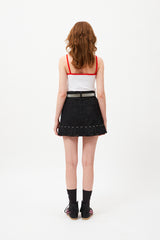 チェリートムボーイグラフィックノースリーブ / CHERRY TOMBOY GRAPHIC SLEEVELESS [WHITE]
