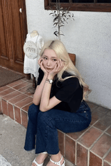 ワイドフィットスリットデニムパンツ/WIDE FIT SLIT DENIM PANTS [16627]