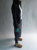 Turtleneck ribbed zip-up