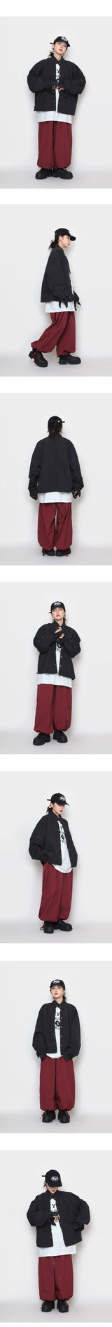 ナイロンボタンシャツジャケット / nylon button shirt jacket