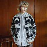 Dolphin nordic zip-up cardigan (6622875975798)