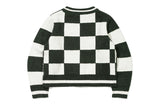 チェッカーボードテリーカーディガン/CHECKER BOARD TERRY CARDIGAN_GREEN